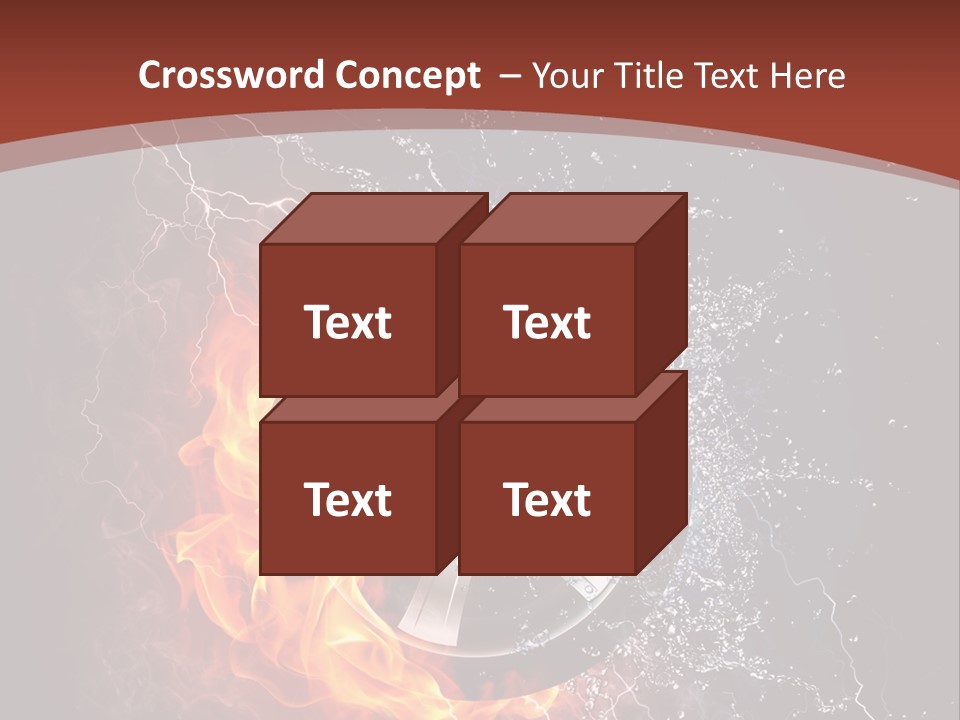 Water Circle Storm PowerPoint Template