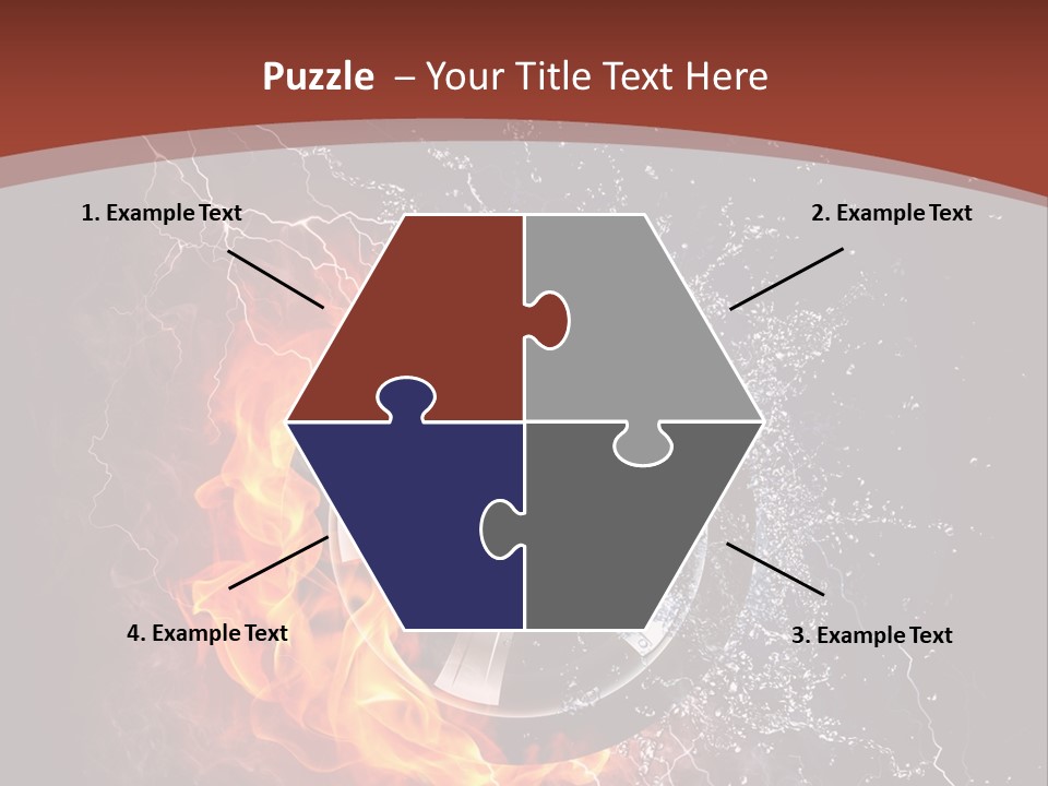 Water Circle Storm PowerPoint Template