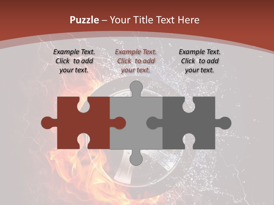 Water Circle Storm PowerPoint Template