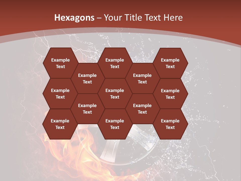 Water Circle Storm PowerPoint Template