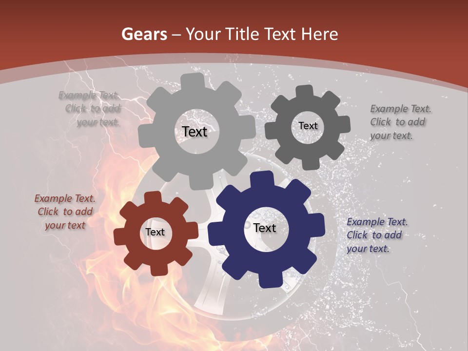 Water Circle Storm PowerPoint Template