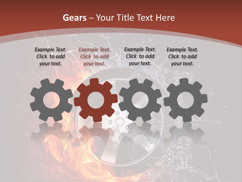 Water Circle Storm PowerPoint Template