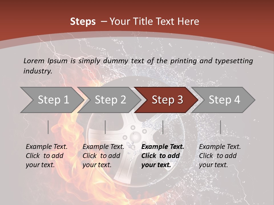 Water Circle Storm PowerPoint Template