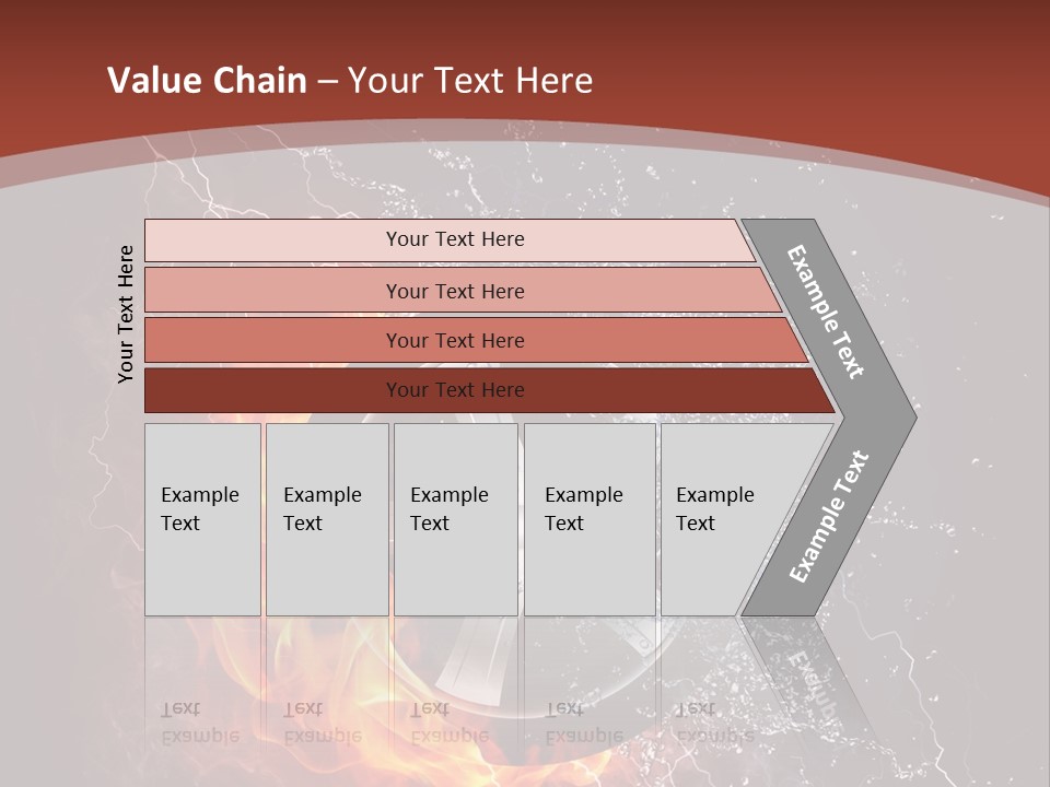 Water Circle Storm PowerPoint Template