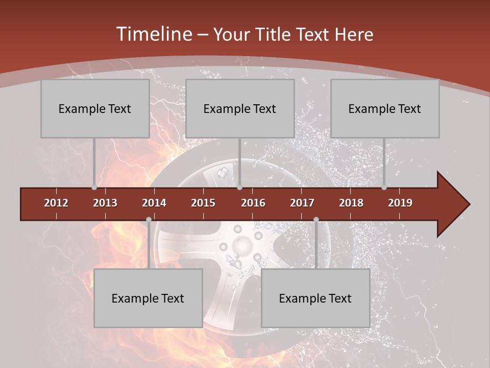 Water Circle Storm PowerPoint Template