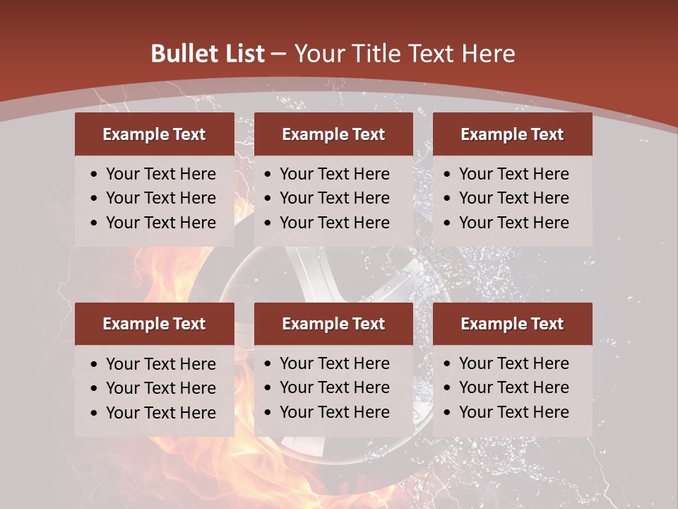 Water Circle Storm PowerPoint Template