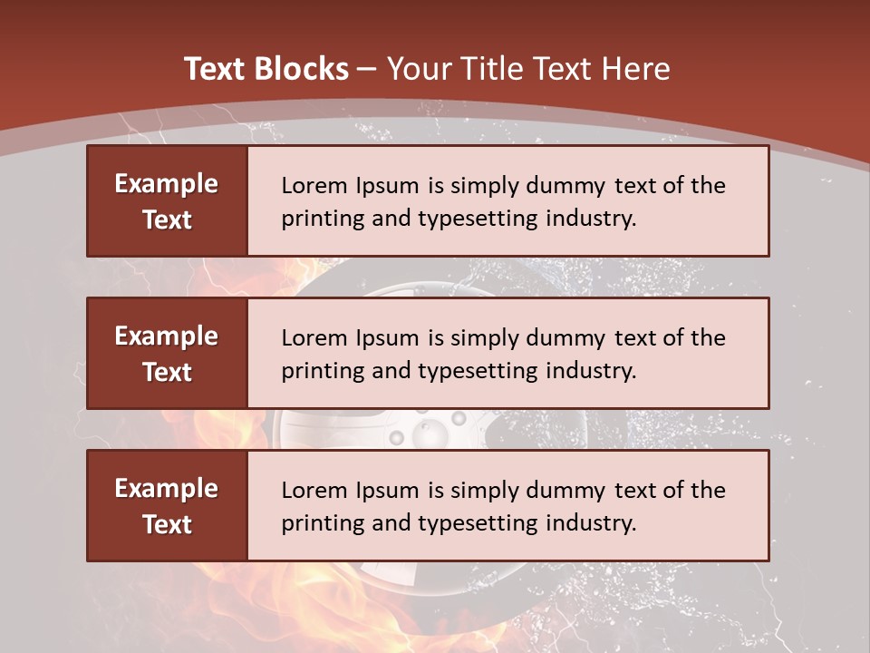 Water Circle Storm PowerPoint Template