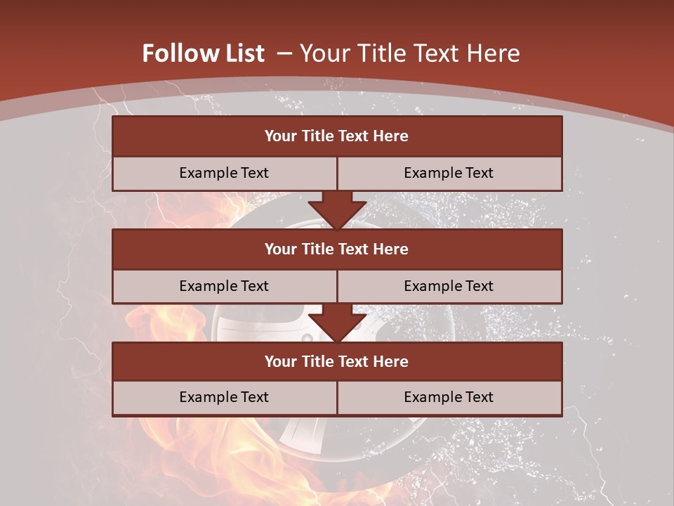 Water Circle Storm PowerPoint Template