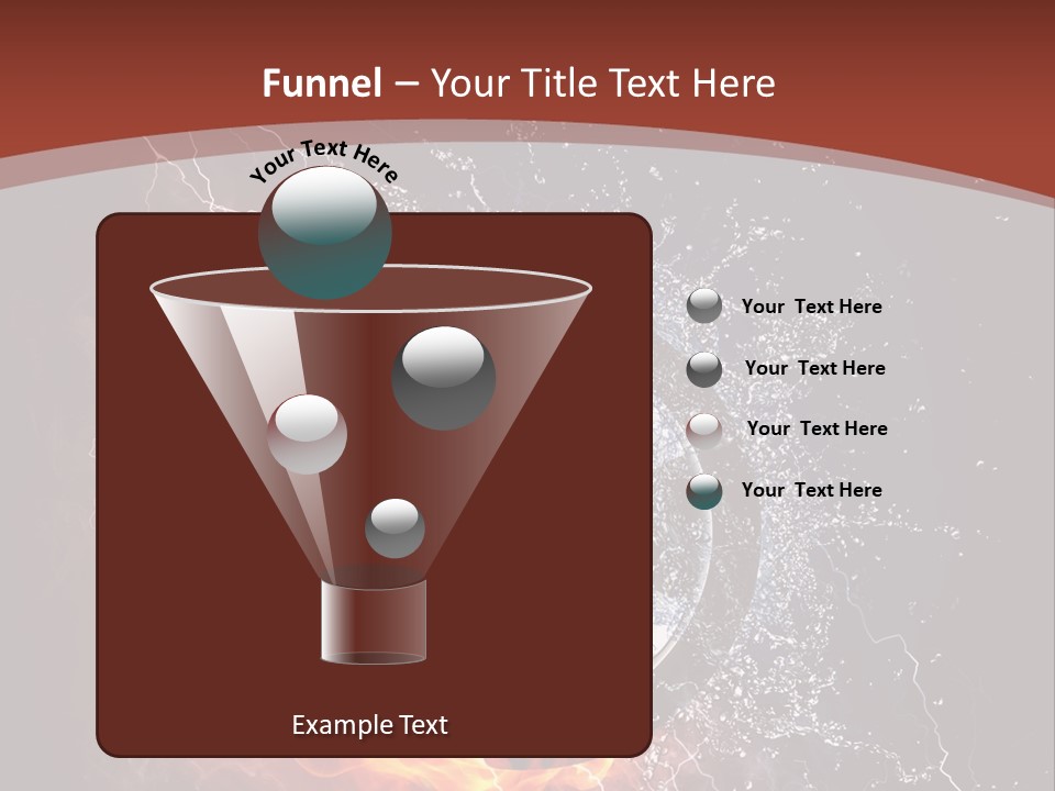 Water Circle Storm PowerPoint Template