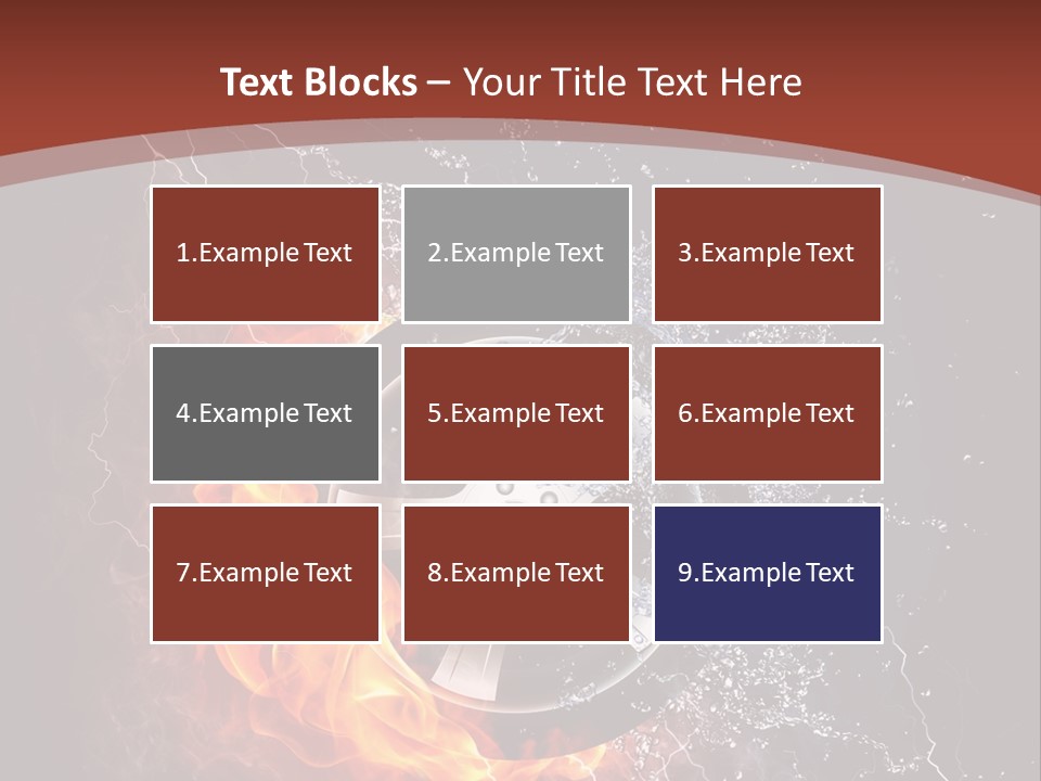 Water Circle Storm PowerPoint Template