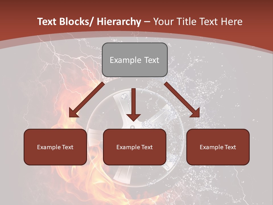 Water Circle Storm PowerPoint Template
