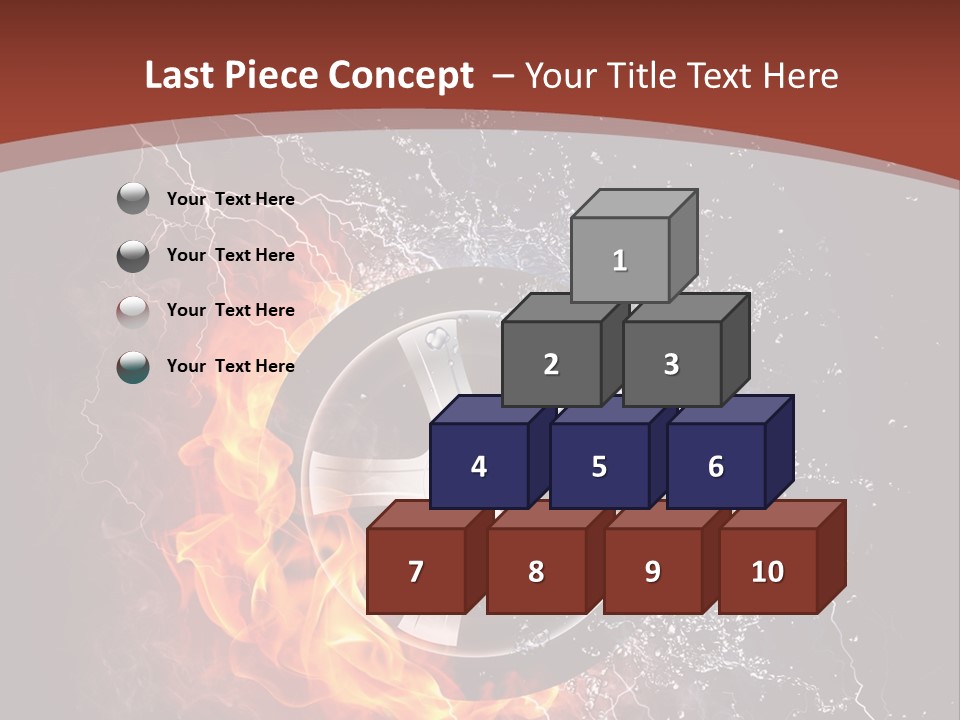 Water Circle Storm PowerPoint Template
