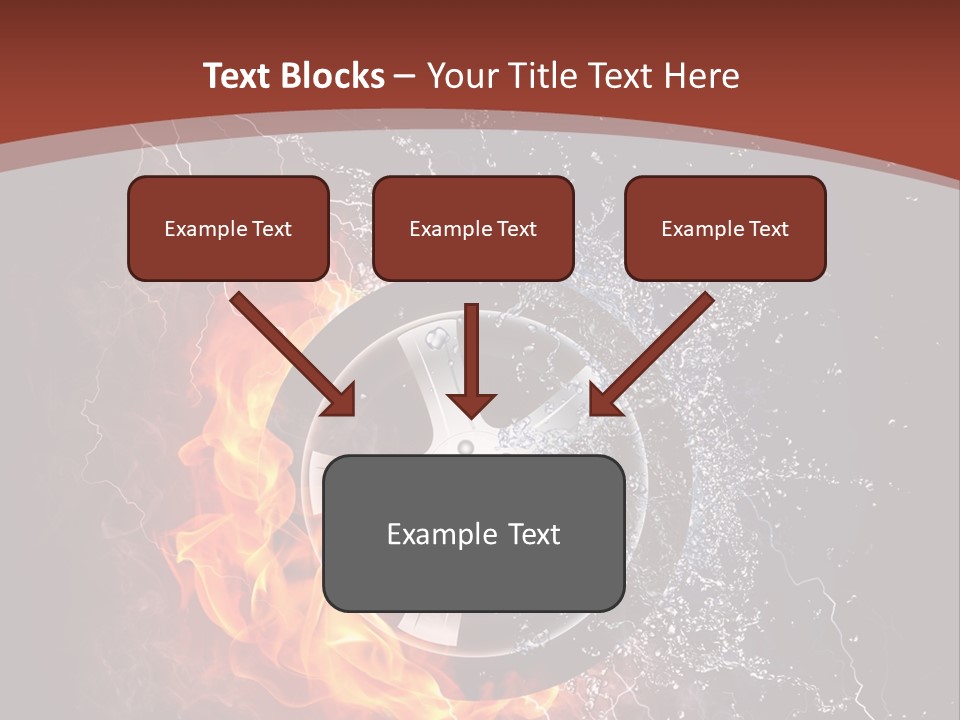 Water Circle Storm PowerPoint Template