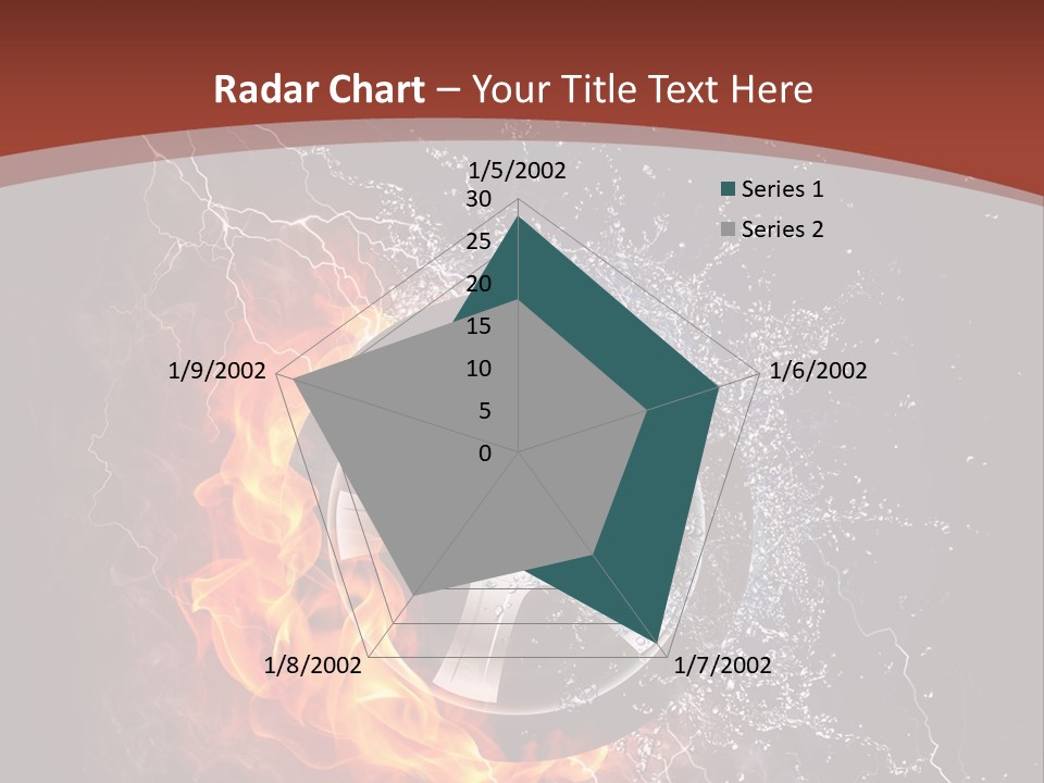 Water Circle Storm PowerPoint Template