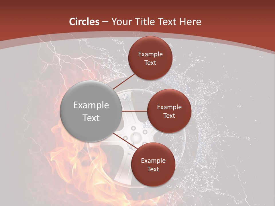 Water Circle Storm PowerPoint Template