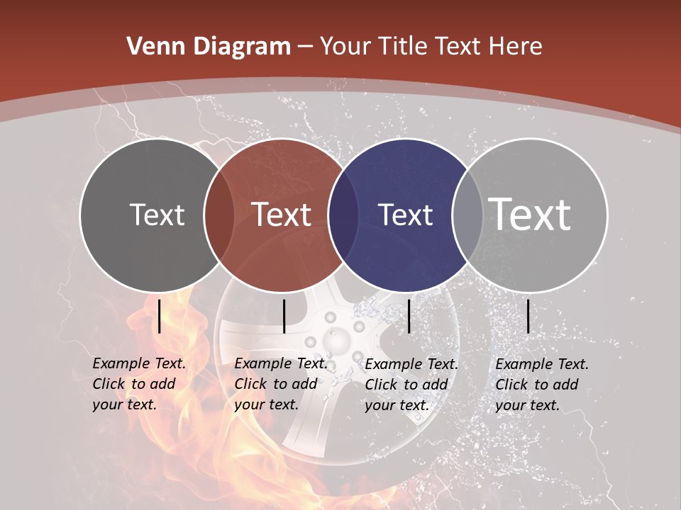 Water Circle Storm PowerPoint Template