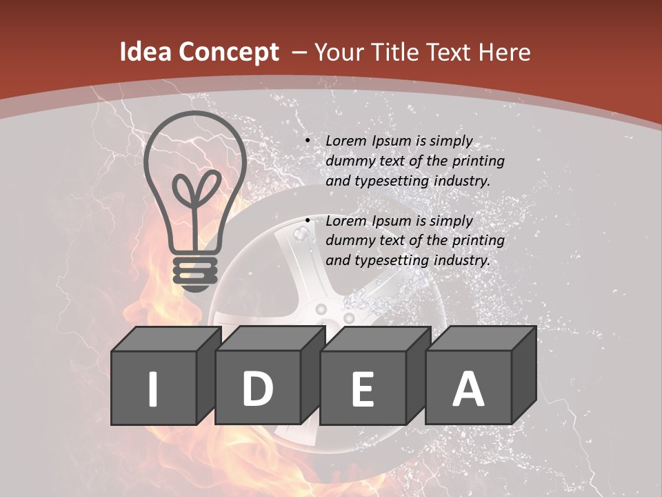 Water Circle Storm PowerPoint Template