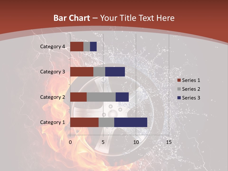 Water Circle Storm PowerPoint Template