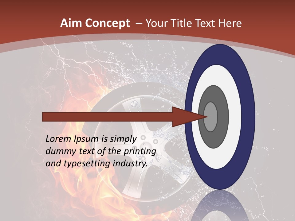 Water Circle Storm PowerPoint Template
