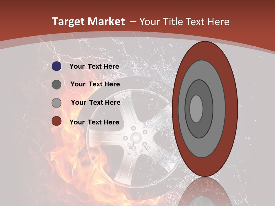 Water Circle Storm PowerPoint Template