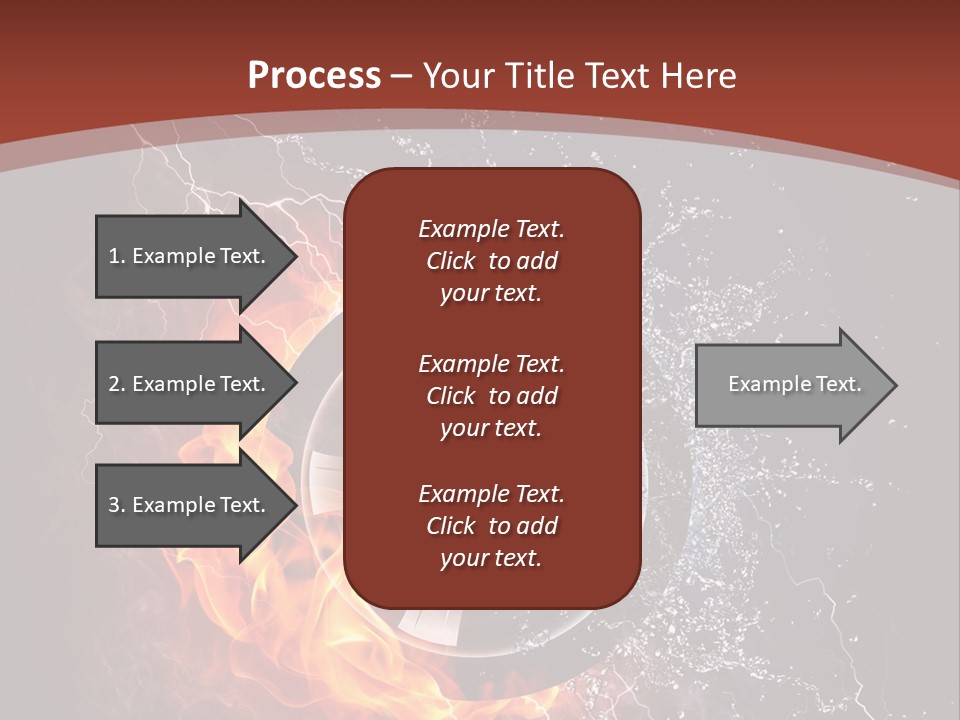 Water Circle Storm PowerPoint Template
