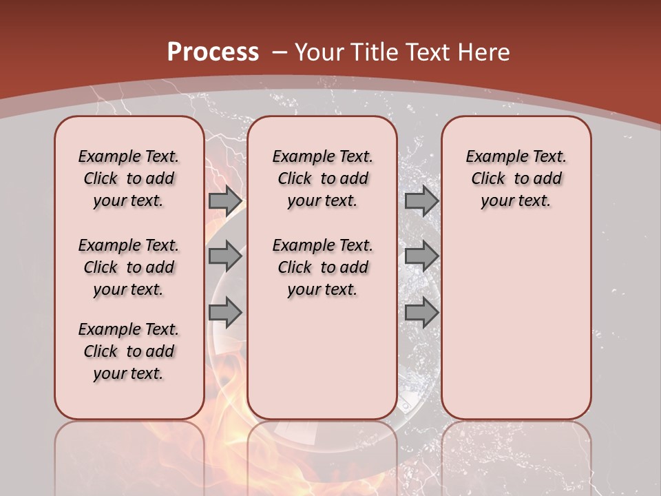 Water Circle Storm PowerPoint Template