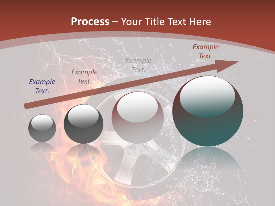 Water Circle Storm PowerPoint Template