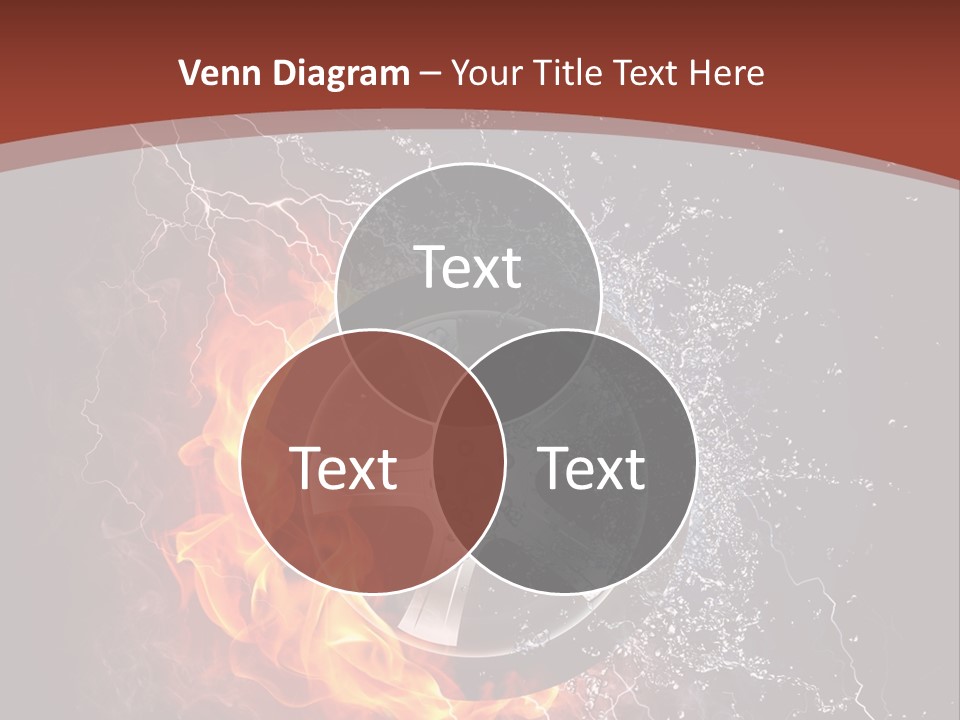 Water Circle Storm PowerPoint Template
