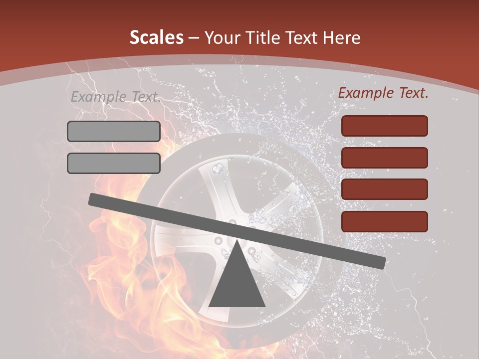 Water Circle Storm PowerPoint Template