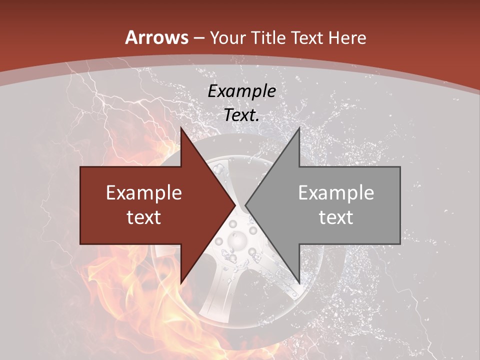 Water Circle Storm PowerPoint Template