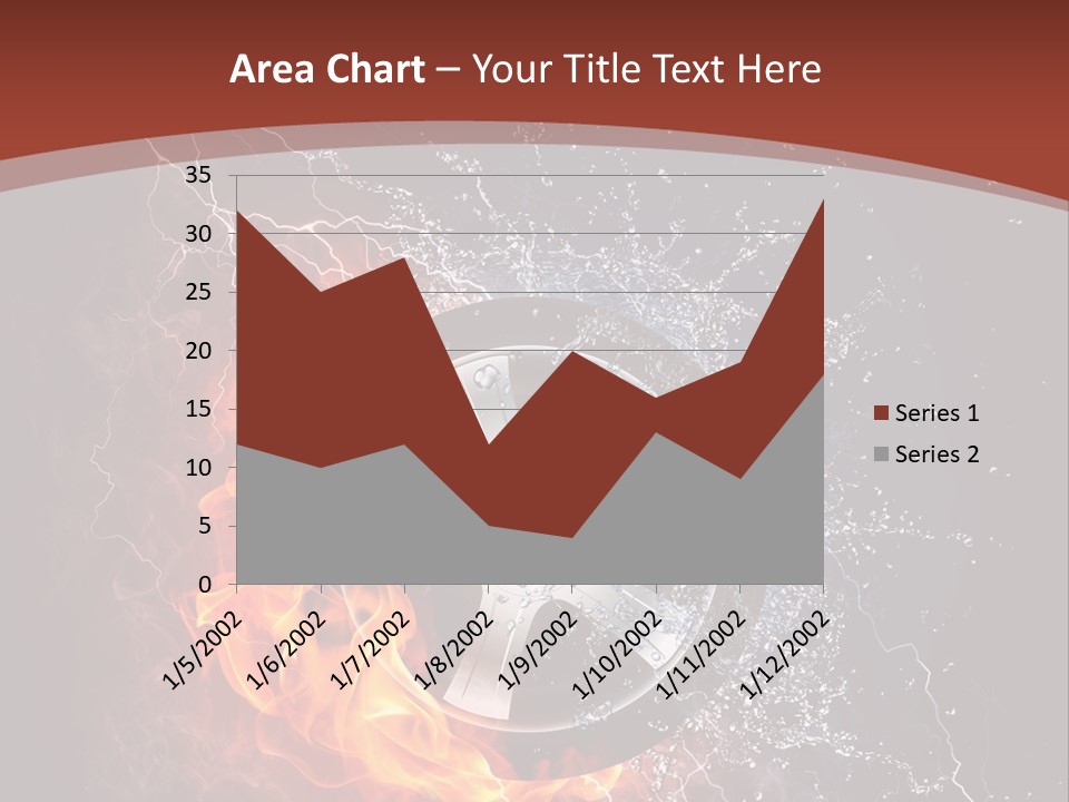 Water Circle Storm PowerPoint Template
