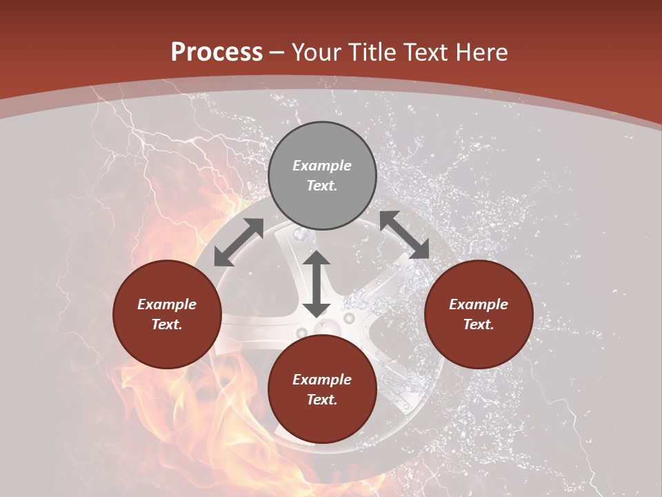 Water Circle Storm PowerPoint Template