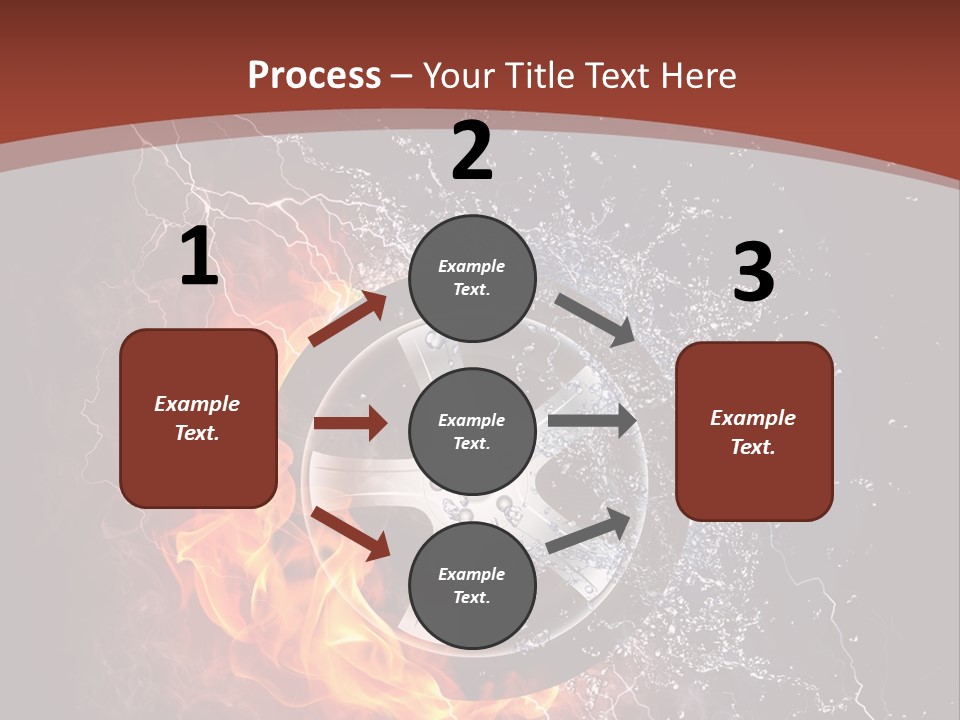 Water Circle Storm PowerPoint Template