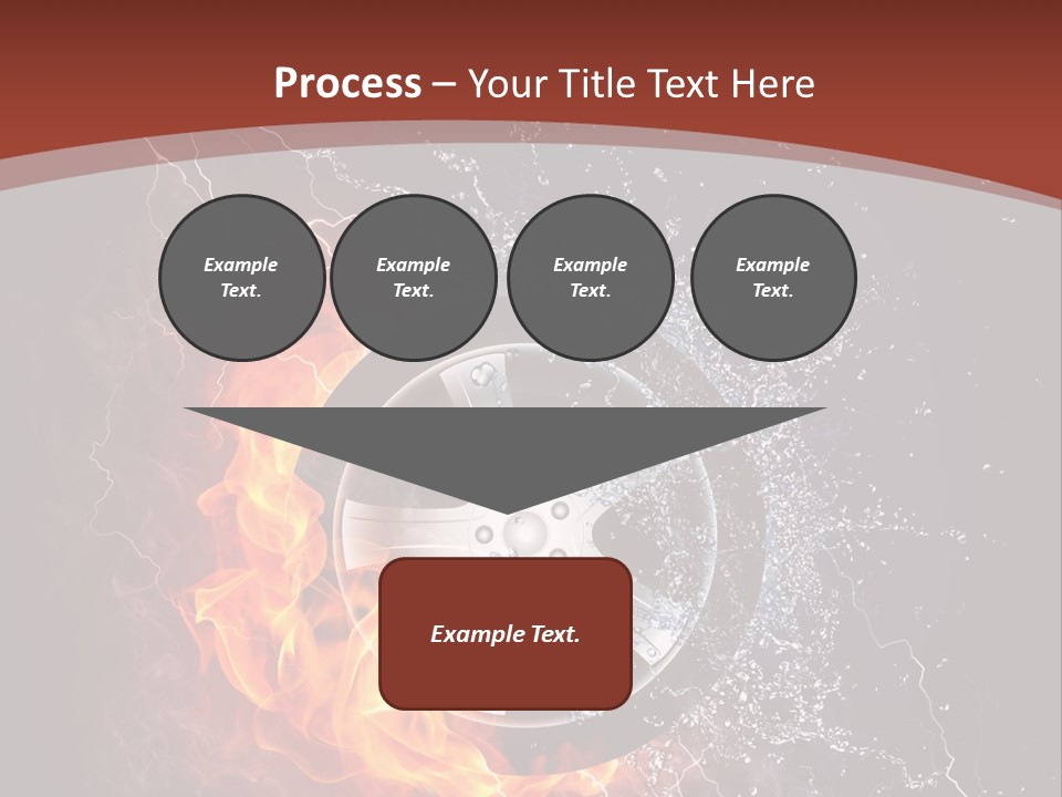 Water Circle Storm PowerPoint Template