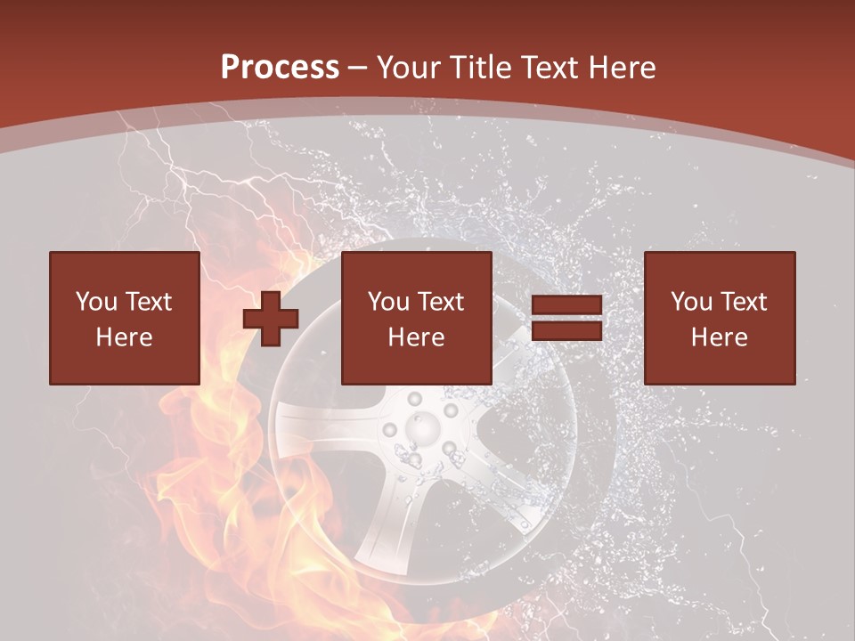 Water Circle Storm PowerPoint Template