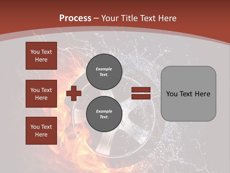 Water Circle Storm PowerPoint Template