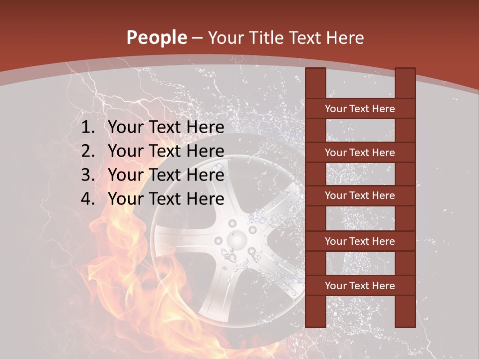 Water Circle Storm PowerPoint Template