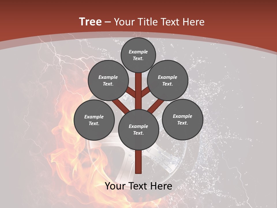 Water Circle Storm PowerPoint Template