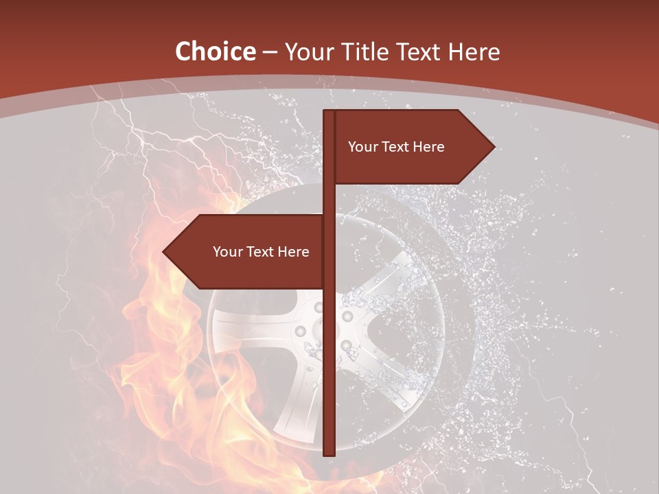 Water Circle Storm PowerPoint Template