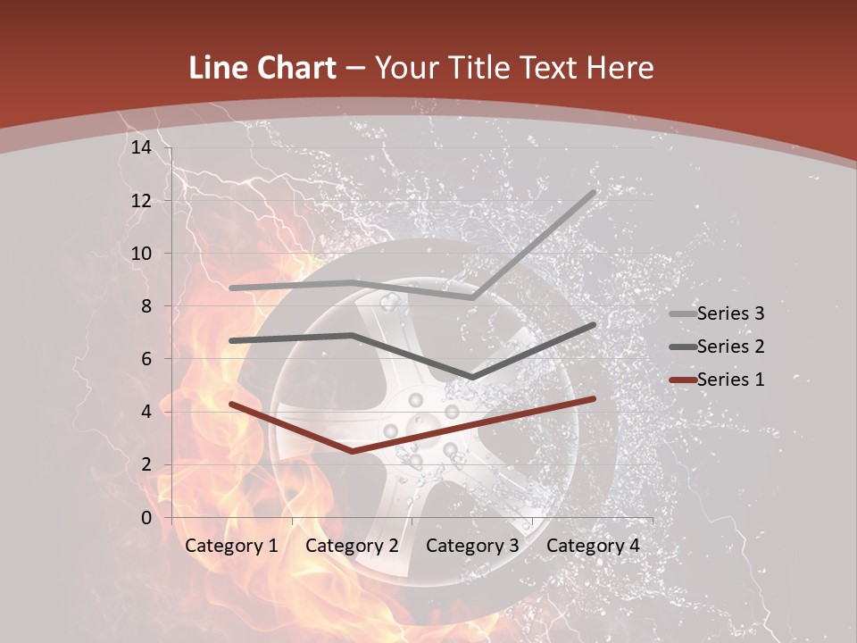 Water Circle Storm PowerPoint Template