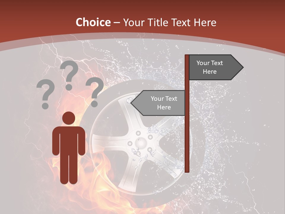 Water Circle Storm PowerPoint Template