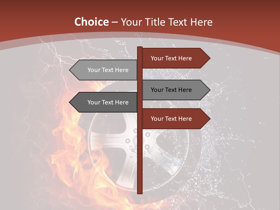 Water Circle Storm PowerPoint Template