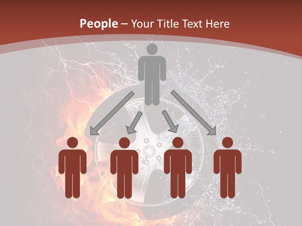 Water Circle Storm PowerPoint Template