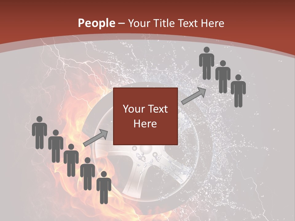 Water Circle Storm PowerPoint Template