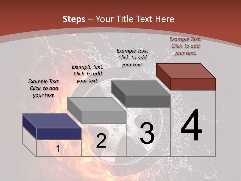 Water Circle Storm PowerPoint Template