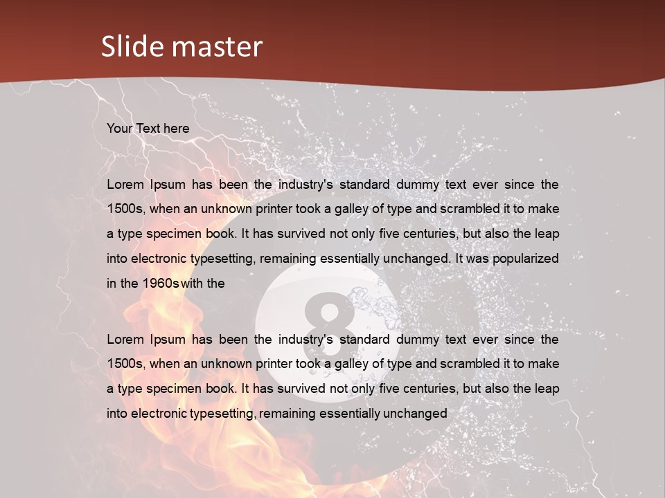 Thunder Heat Number PowerPoint Template