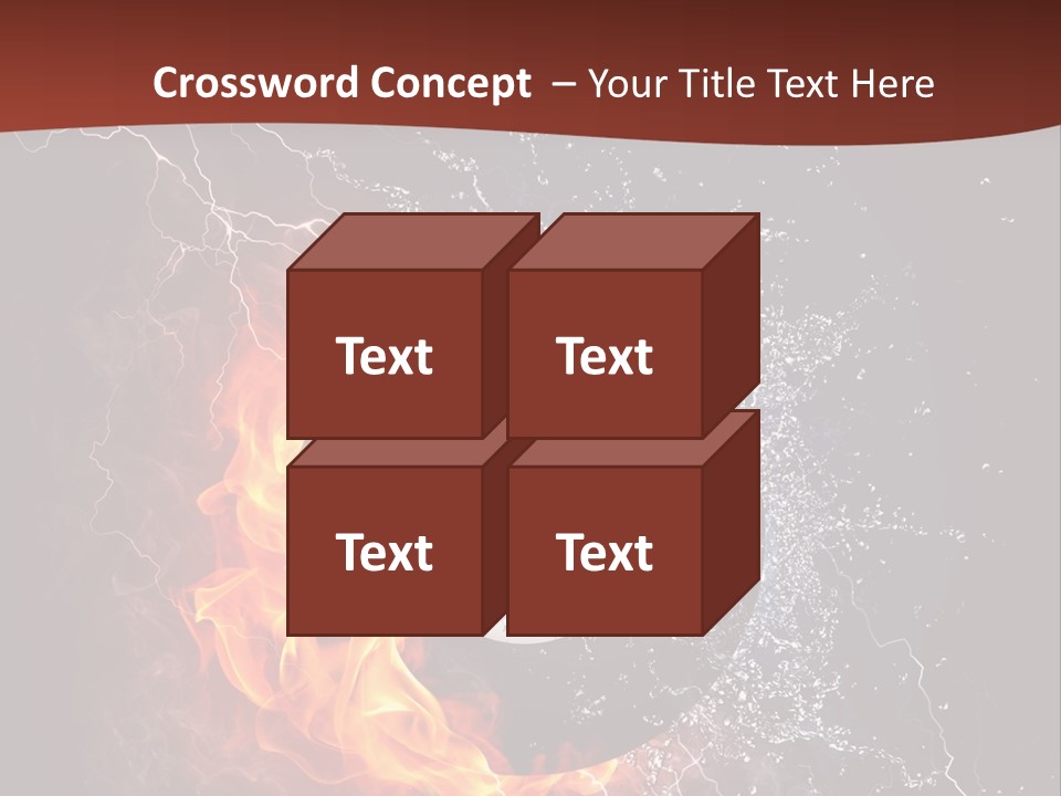 Thunder Heat Number PowerPoint Template