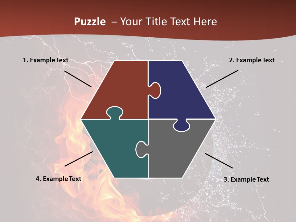 Thunder Heat Number PowerPoint Template