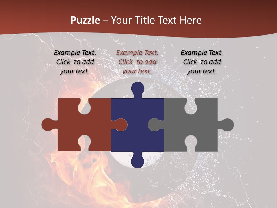 Thunder Heat Number PowerPoint Template