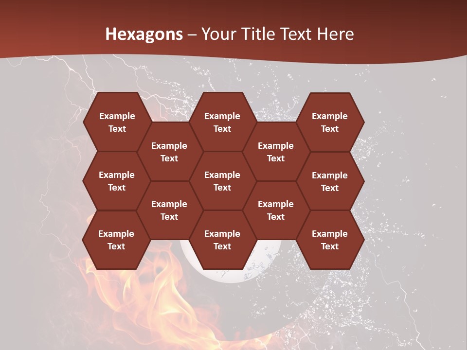 Thunder Heat Number PowerPoint Template